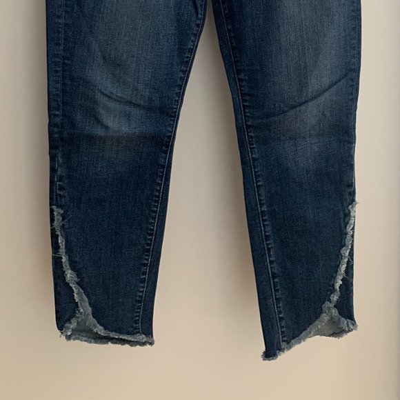 LOFT Dark Demin Capri with Stretch - Picture 2 of 3